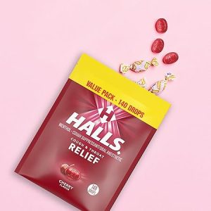 halls cough relief cherry flavor 14ct