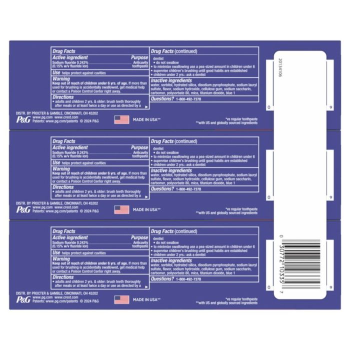 Crest 3D white  artic fresh 93g toothpast – Image 5