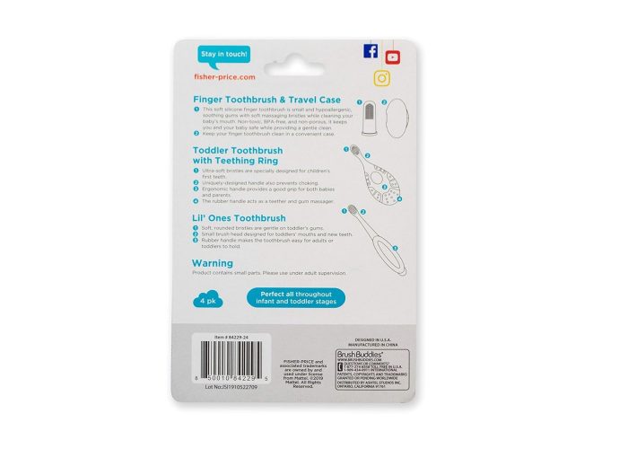 Fisher price baby toothbrush pack of 2 – Image 2
