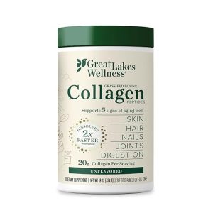 Greatlakes quick dissolve Collagen peptide 17oz T1&3 12gC