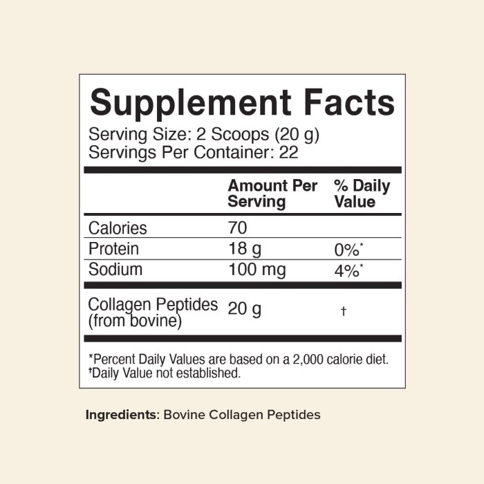 Greatlakes quick dissolve Collagen peptide 17oz T1&3 12gC – Image 5
