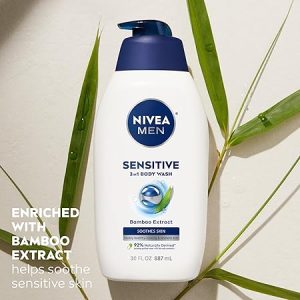 Nivea sensitive 3 in 1 body wash bamboo extract 16.9fl oz